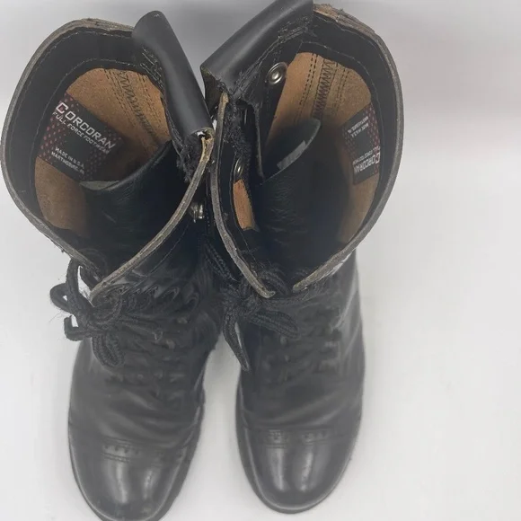 CORCORAN MEN'S 10 INCH SIDE ZIPPER BOOT 985 Black Leather - Picture 8 of 15